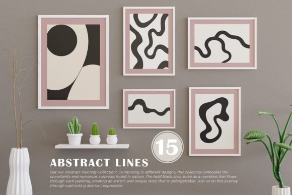 Download Contemporary Abstract Line Art Print - Line art Collection