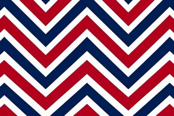 Download Zigzag Stripes Red White and Navy Blue - Red Collection