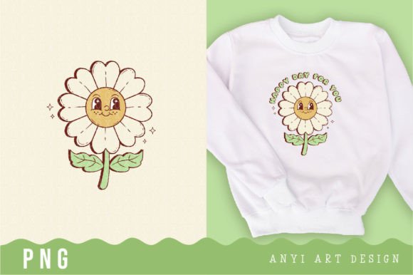 Download Retro Flower Daisy Sublimation - Retro flower Collection
