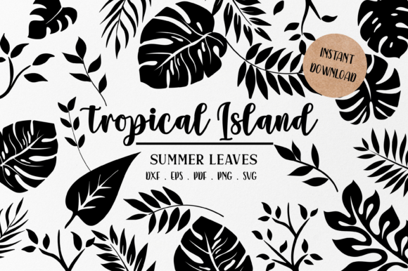 Download Tropical Leaves Svg | Monstera Leaf Svg - Tropical Collection