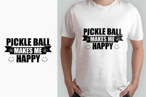 Download Pickleball Makes Me Happy T-shirt Design - Premium Resources