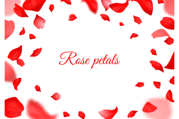 Download Falling Red Rose Petals. Realistic Flyin - Red Collection