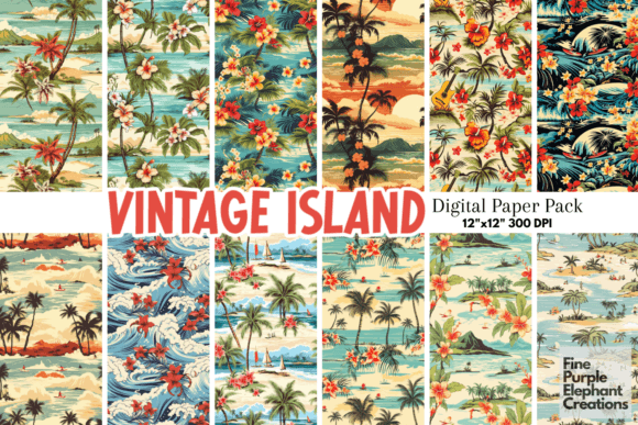 Download Vintage Hawaii | Retro Tropical Island - Tropical Collection