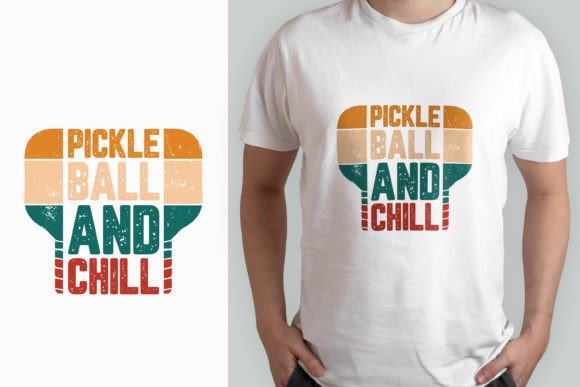 Download Retro Pickleball and Chill T-shirt Desig - Premium Resources