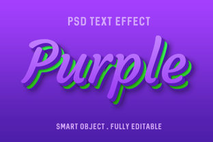 Download Text Effect - Purple Layered Green Style - Red Collection