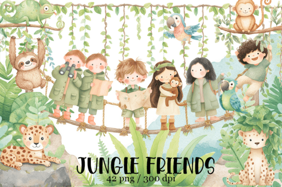 Download Watercolor Jungle Clipart, Tropical - Tropical Collection